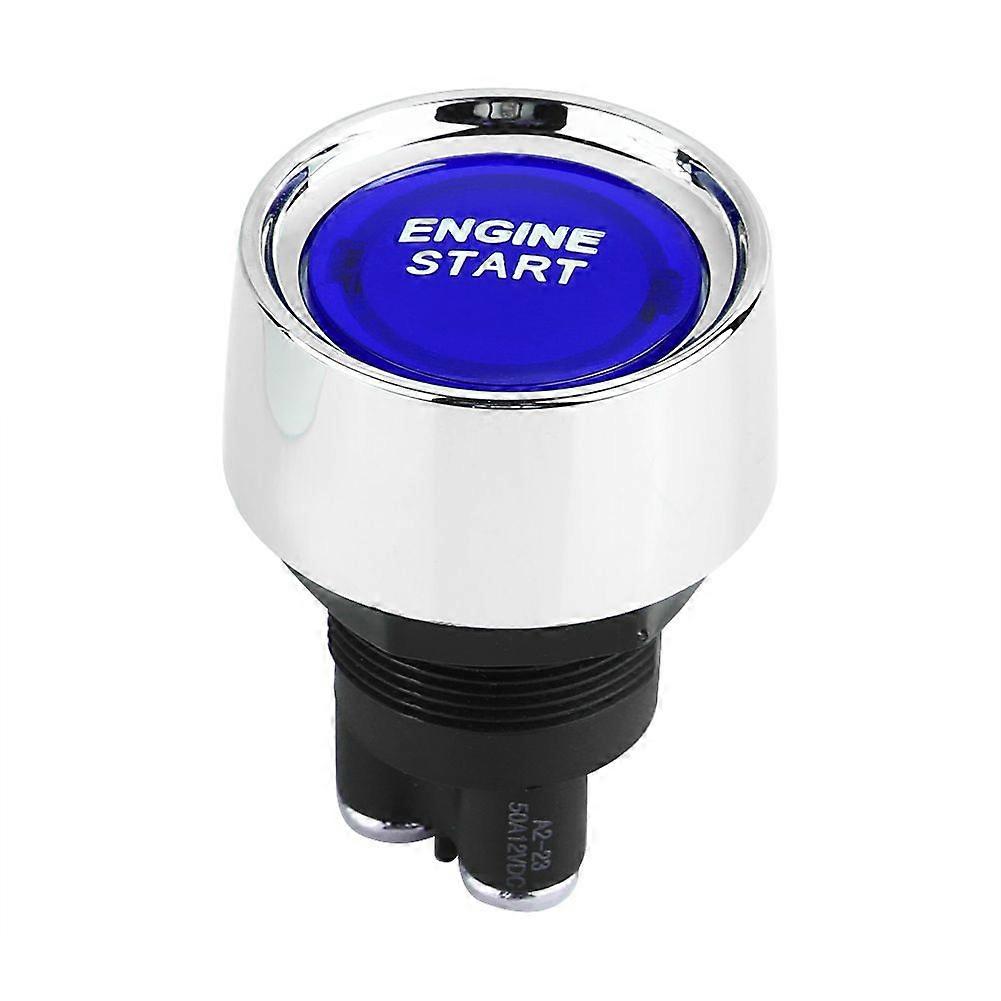 12V-24V 50A Car Engine Start Switch Ignition Push Button Blue LED