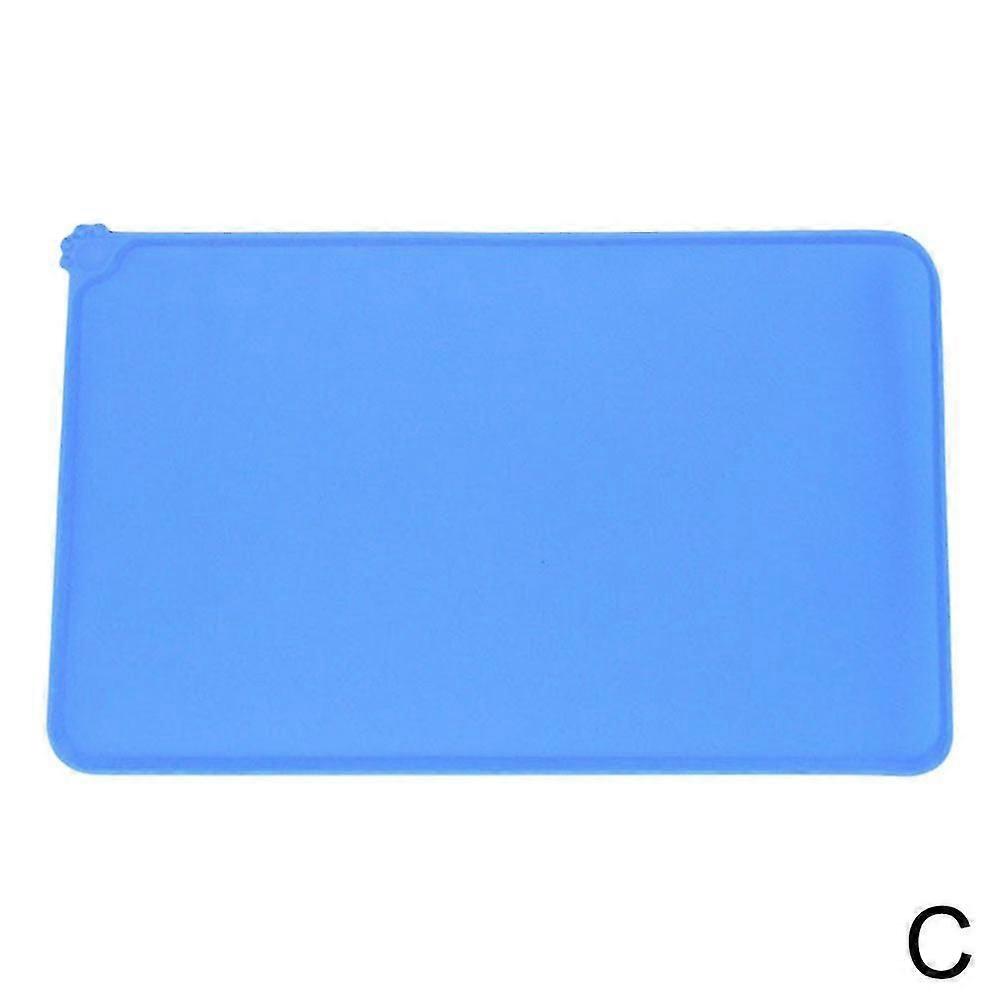 Pink (d)$silicone Pet Mat Anti-spill Non-slip Waterproof Dog Mat Easy To Clean Cat And Dog Placemat