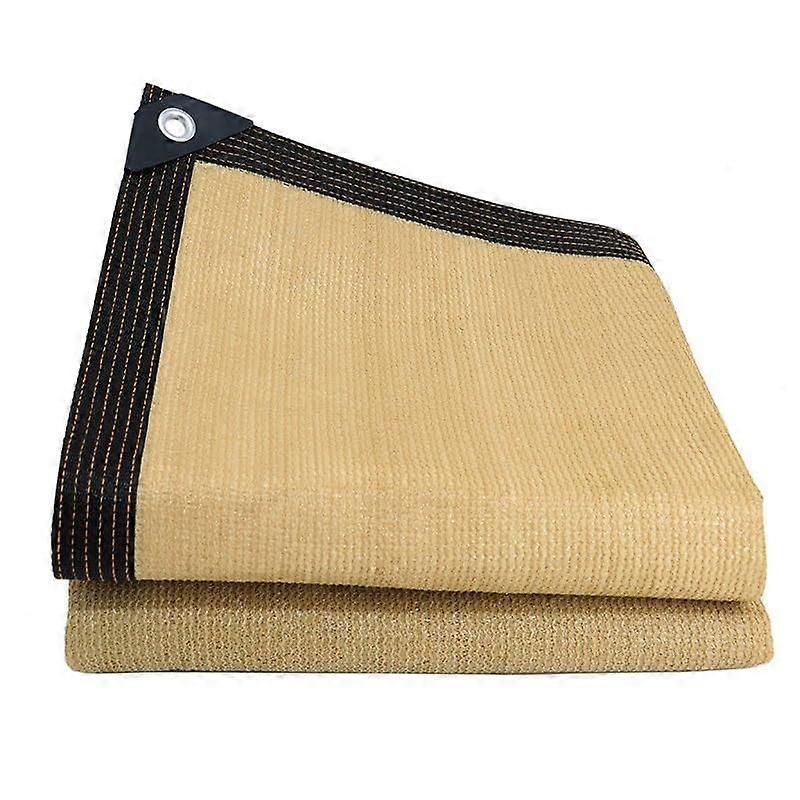 Shade Net With Grommets UV Resistant 90% Shade Beige Outdoor Shade Cloth For Garden Pool Plants 8x10m 10x10m 10x15m