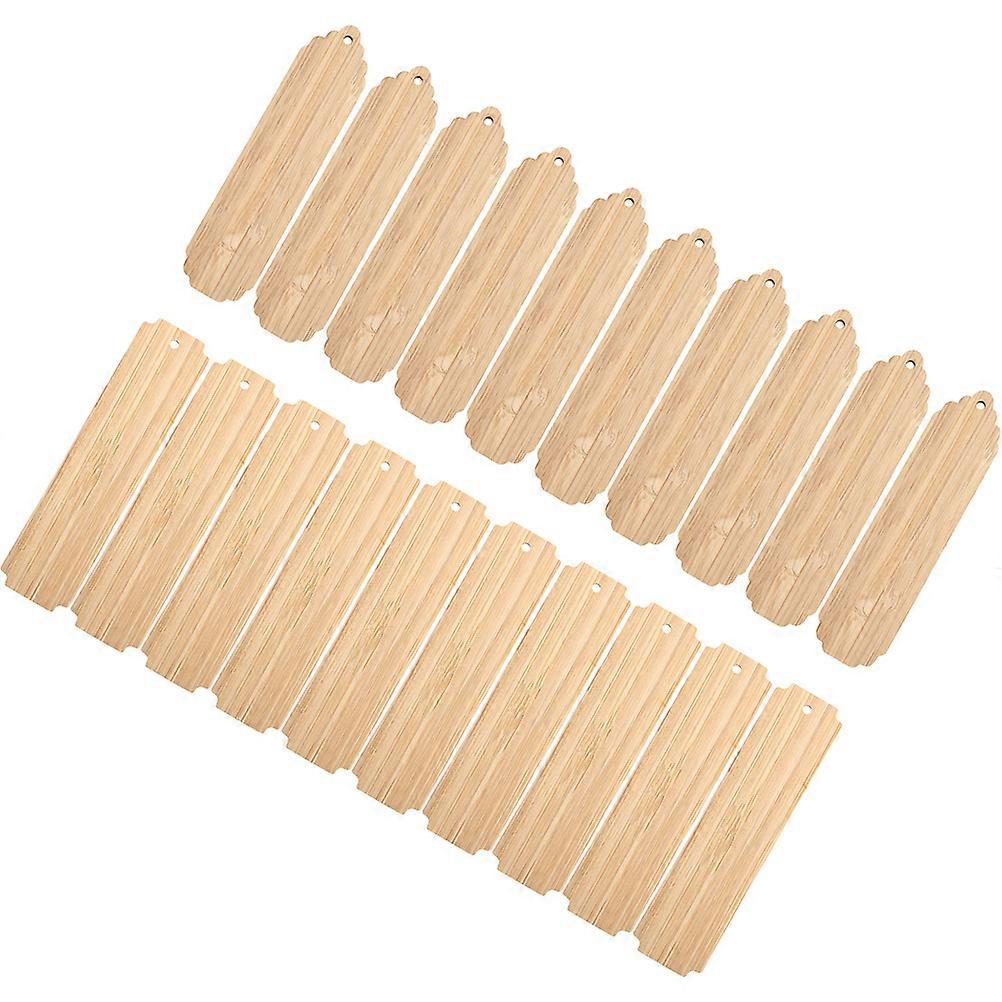 Rectangle Bookmark for DIY 100Pcs Unfinished Wood Blank Bookmarks