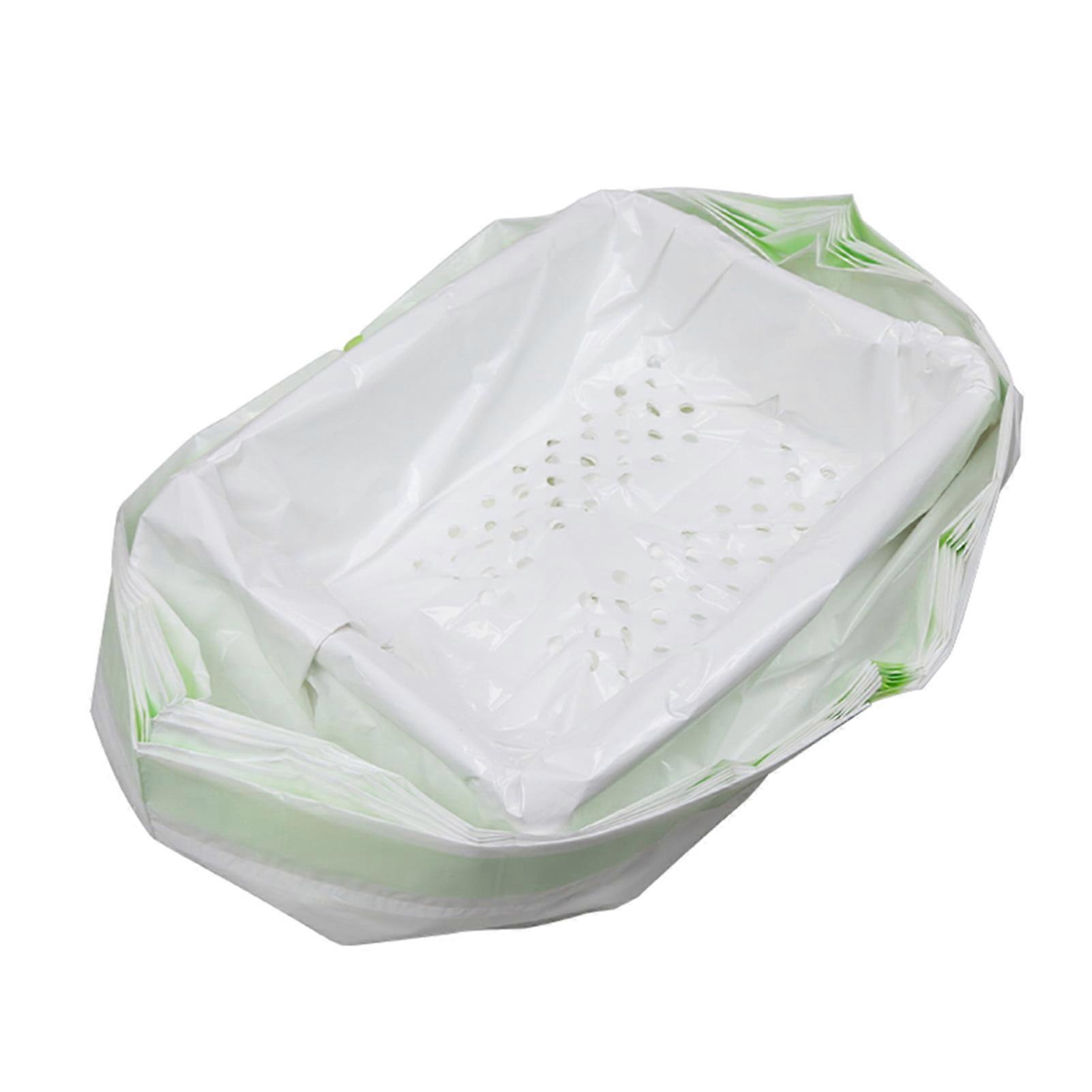 Tomfoto Cat Litter Filter Bag Drawstring Litter Sifting Liners Kitty Waste Litter Box Liners