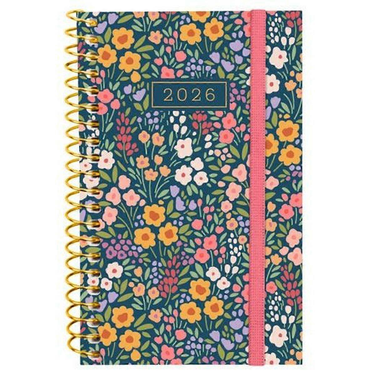 Diary Finocam DESIGN COLLECTION Flora Mini 7,9 x 12,7 cm 2026