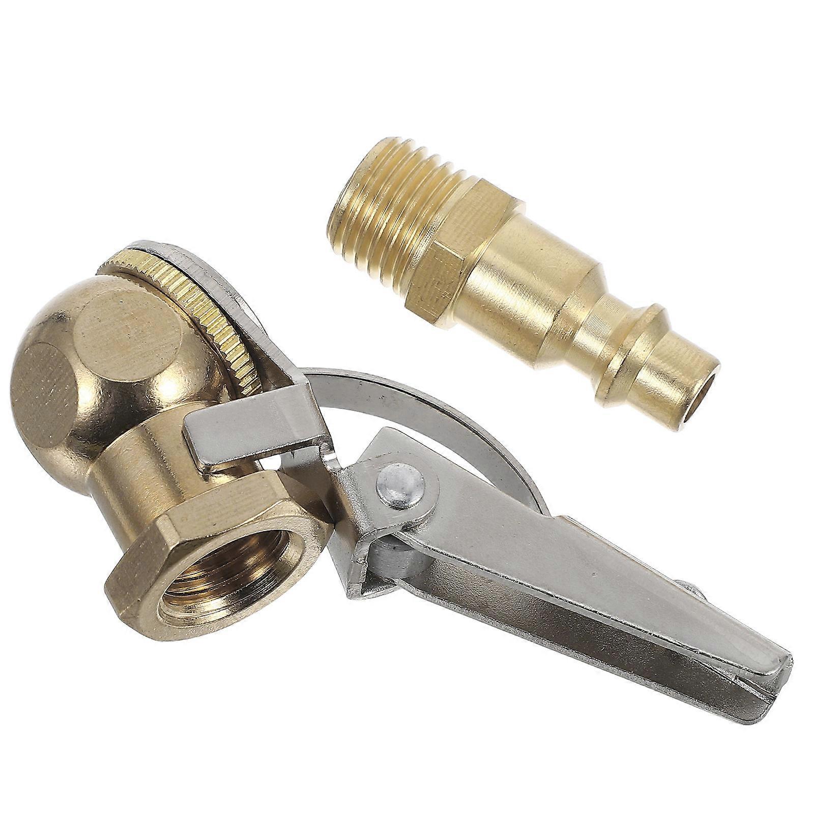 Air Compressor Connector 2Pcs Tire Inflation Nozzle For DIY Enthusiasts Motorcycles 1/4in NPT Efficient Inflation