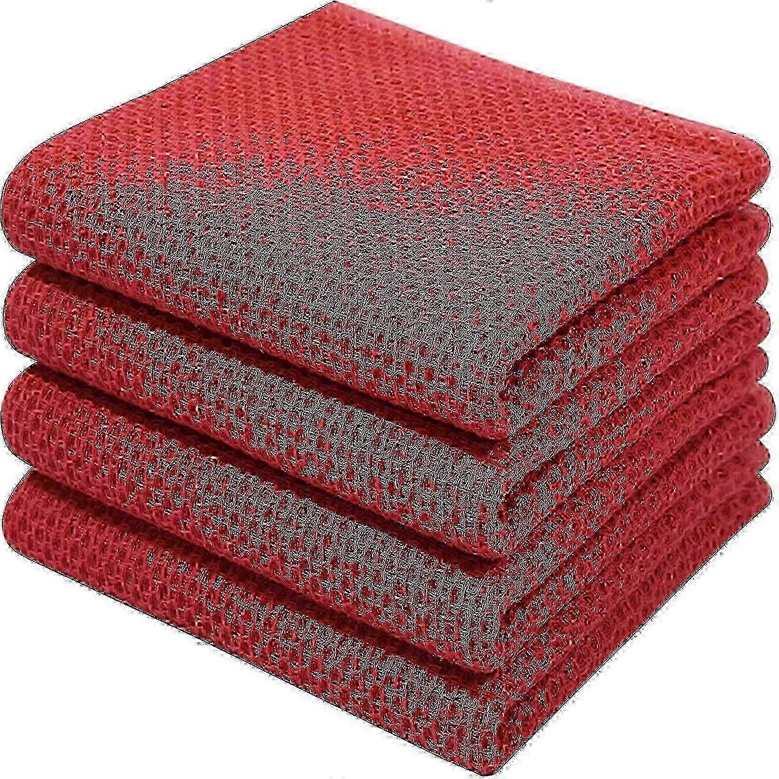 Cotton Terry Dish Cloths in a 6-Pack with Hanging Loop for Kitchen Cleaning 2025