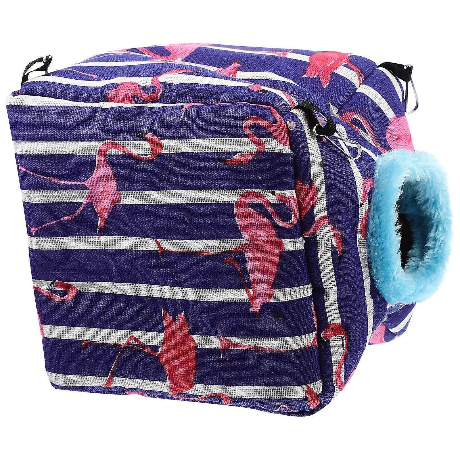 Guinea Pig Hideout Pet Bedding Warm Hiding Place Cotton Black 1Pack