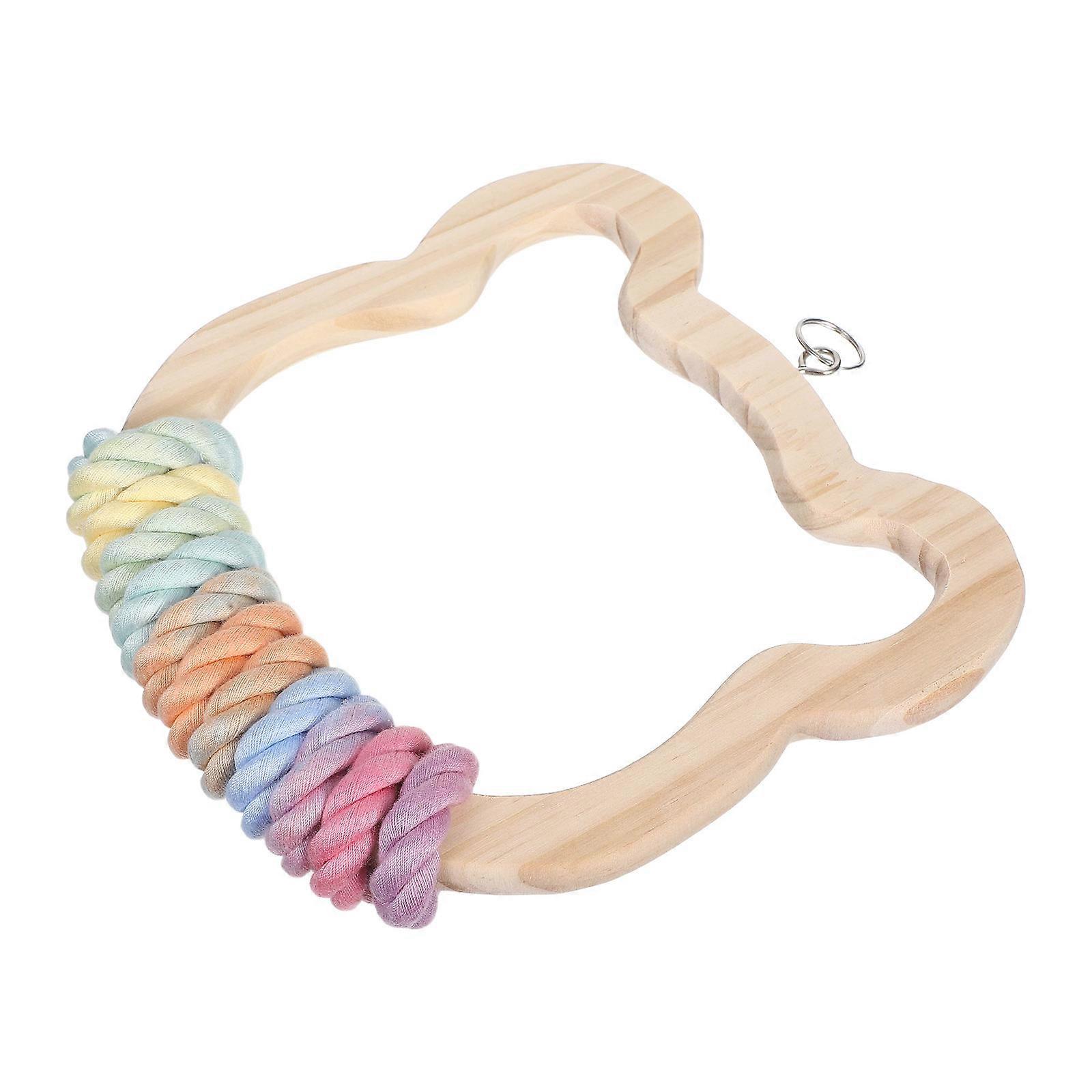 Wood Bird Stand 3Pcs Perch Ring-Shaped Climbing Toys For Pet Birds And Small Birds In Indoor Environments