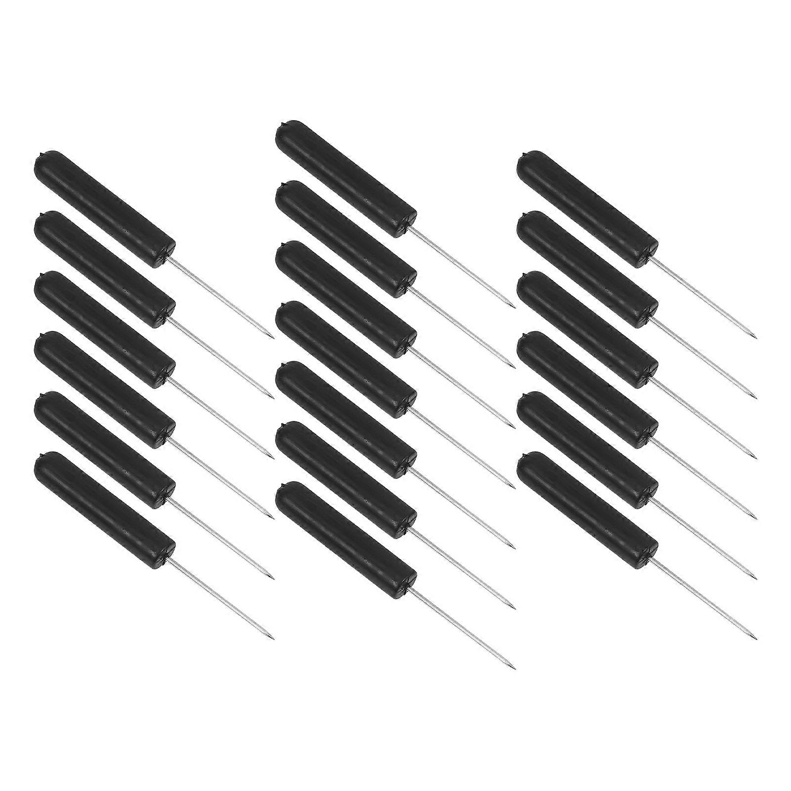 Office Map Position Fixing Pins 50Pcs Black Geomorphology Cylinder For Map Marking And Travel Planning