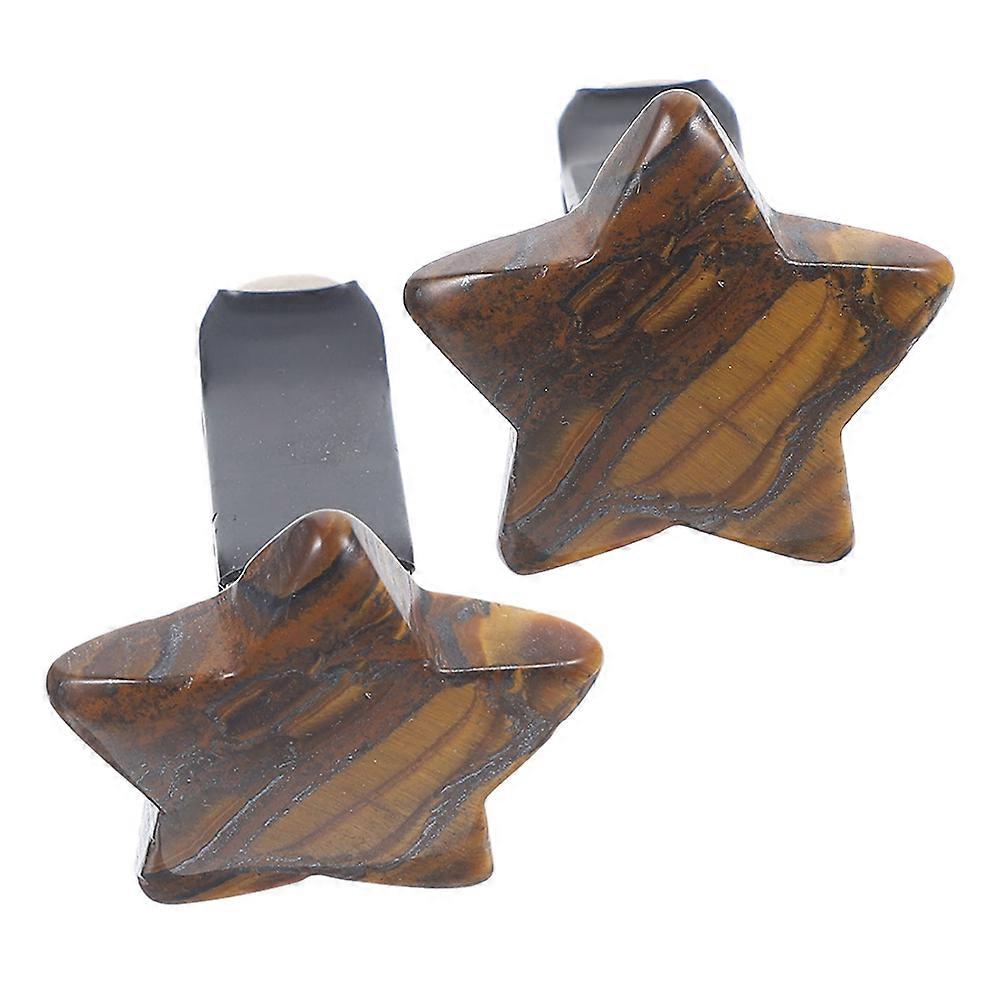 Dark Brown Car Vent Clips for Auto Interior Decoration 8 Pieces Set