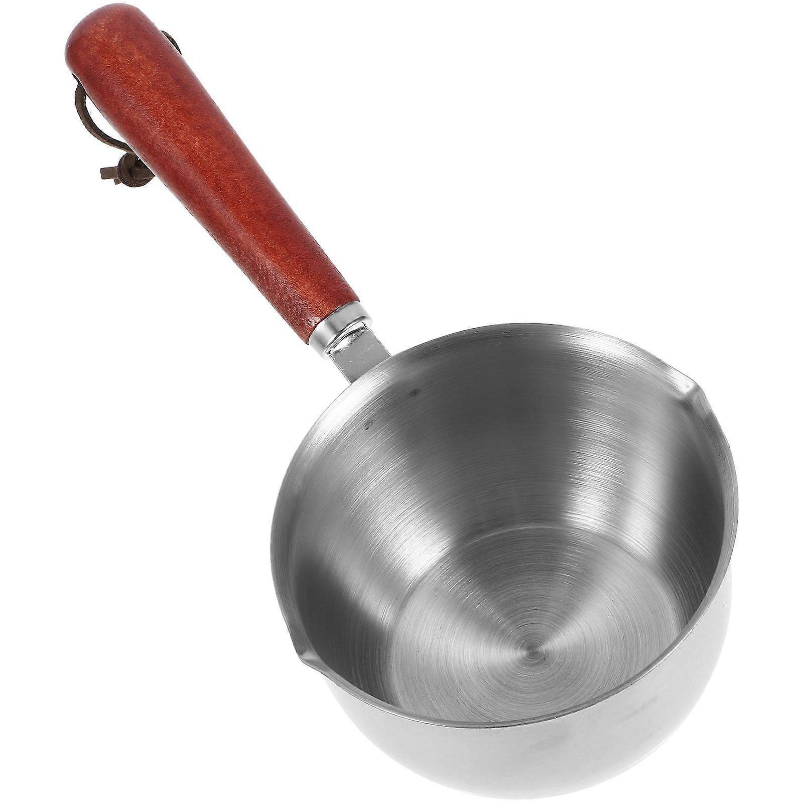 Mini Milk Warmer Pot Stainless Steel Compact Design For Small Family Use Perfect For Sauce Preparation 4Pcs