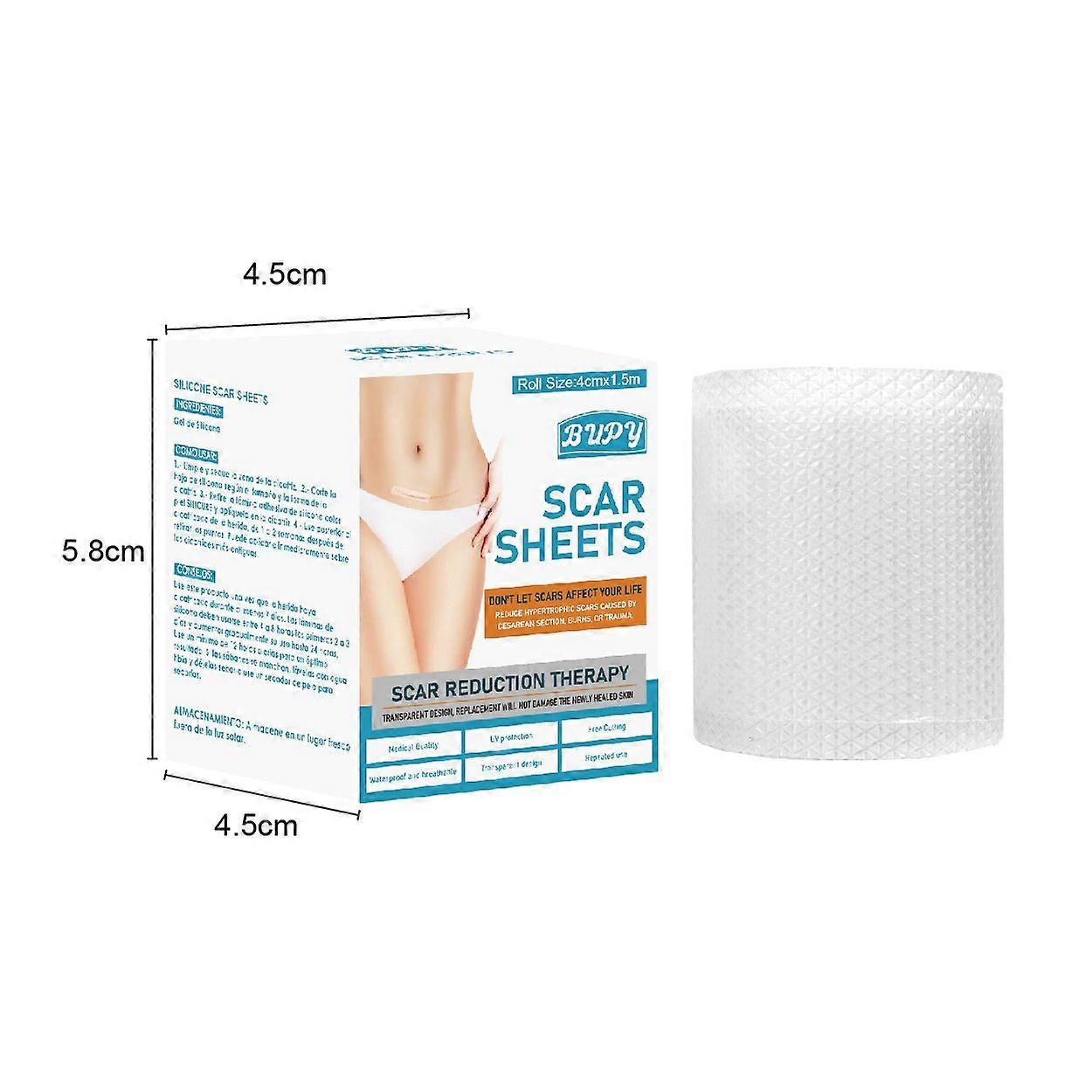 Transparent scar roll patch postpartum scar self-adhesive patch burn caesarean