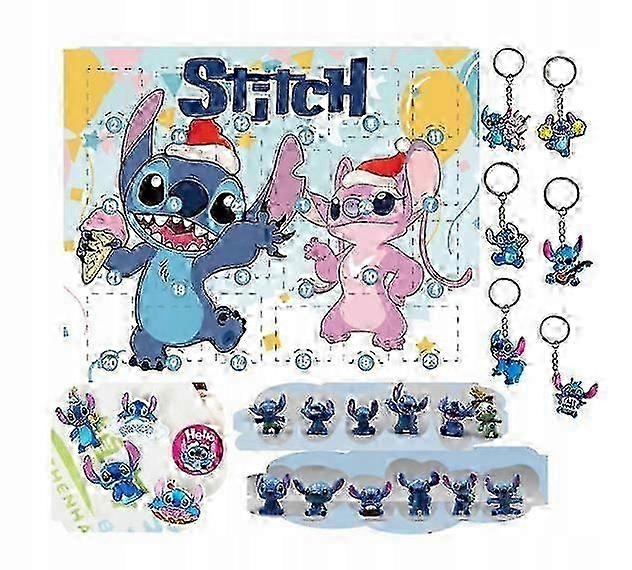 Advent Calendar 24 Elements Stitch Sticz Figurines Keyrings Brooches Advent
