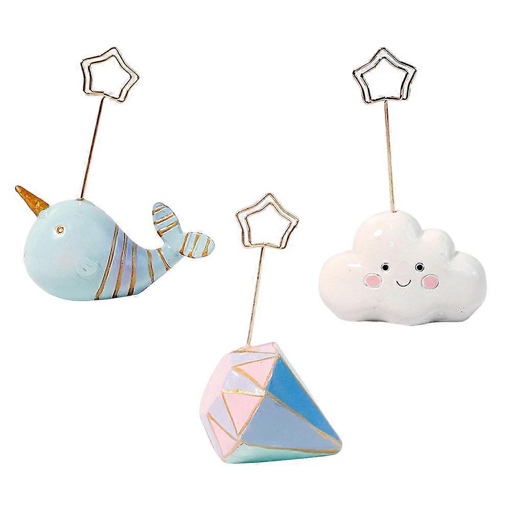 Hanging Clips for Photos Office Use Assorted Color Memo Holding Small Photo Clip 3Pcs