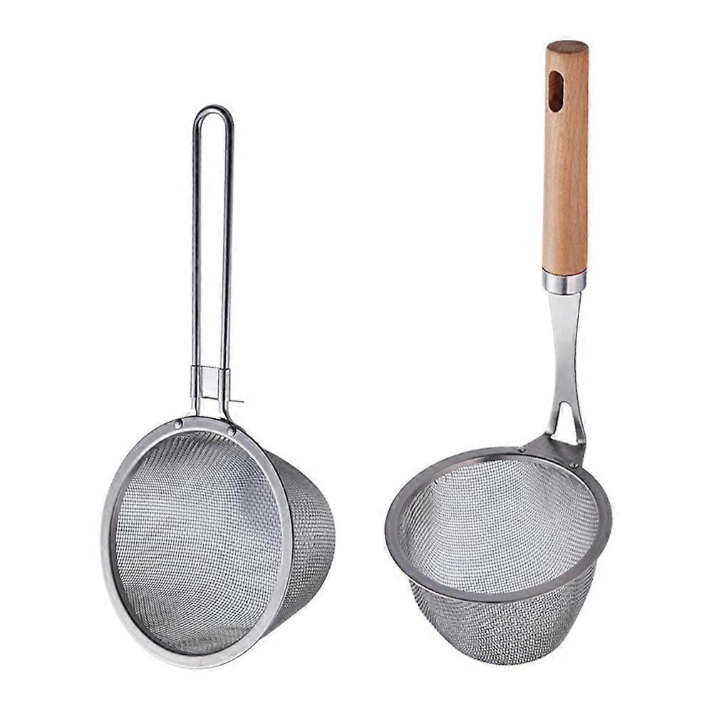 Kitchen Spoon Stainless Steel Colanders for Food Straining 4Pcs Pack