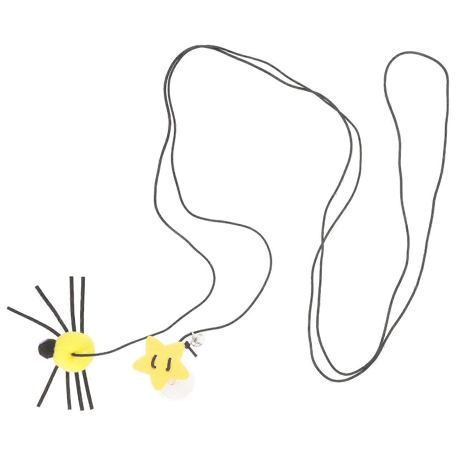 Elastic Cord Hanging Door Cat Toy for Pet Playing with Spider Shape