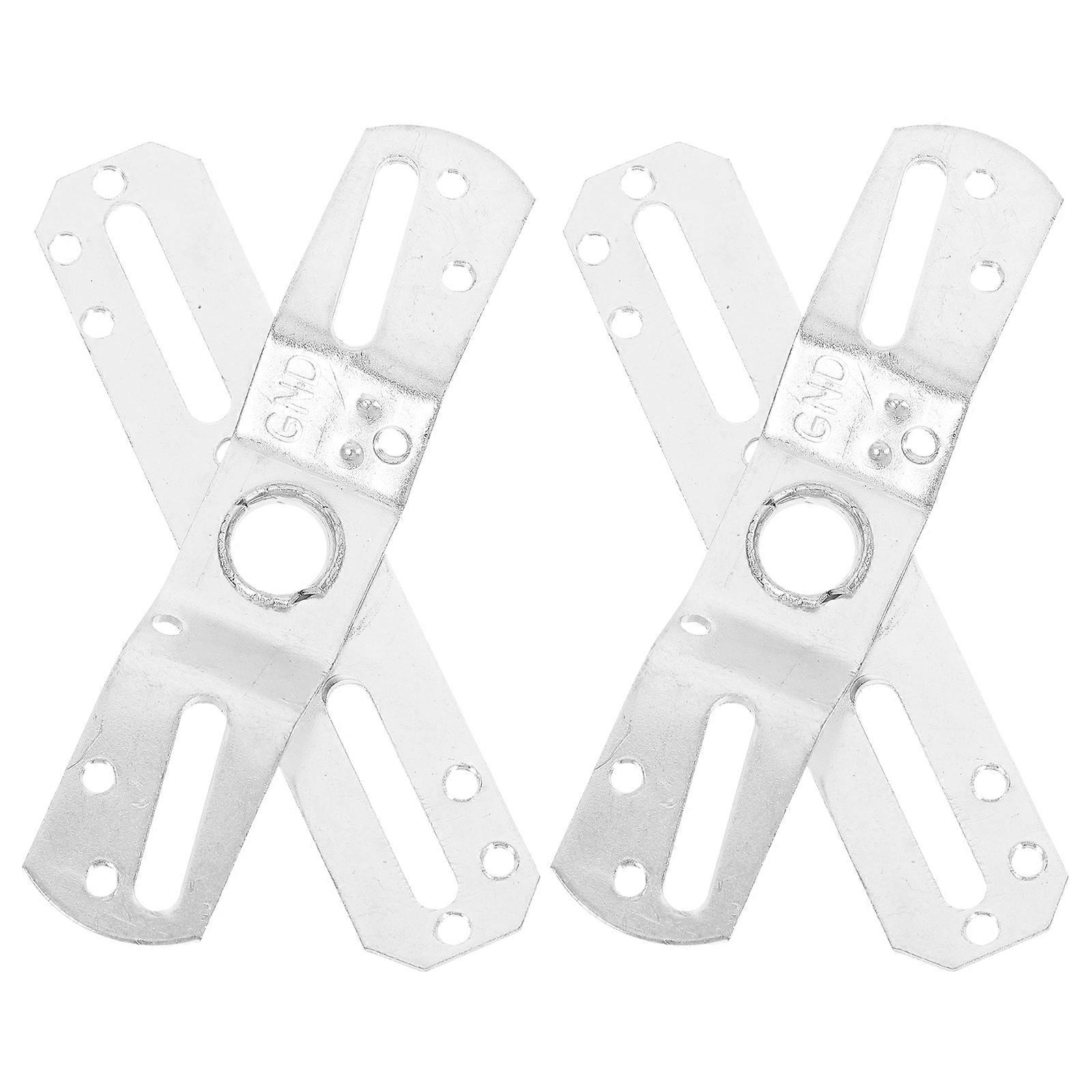 Silver Light Mount Brackets for Lamp Fixture Installation 6Sets