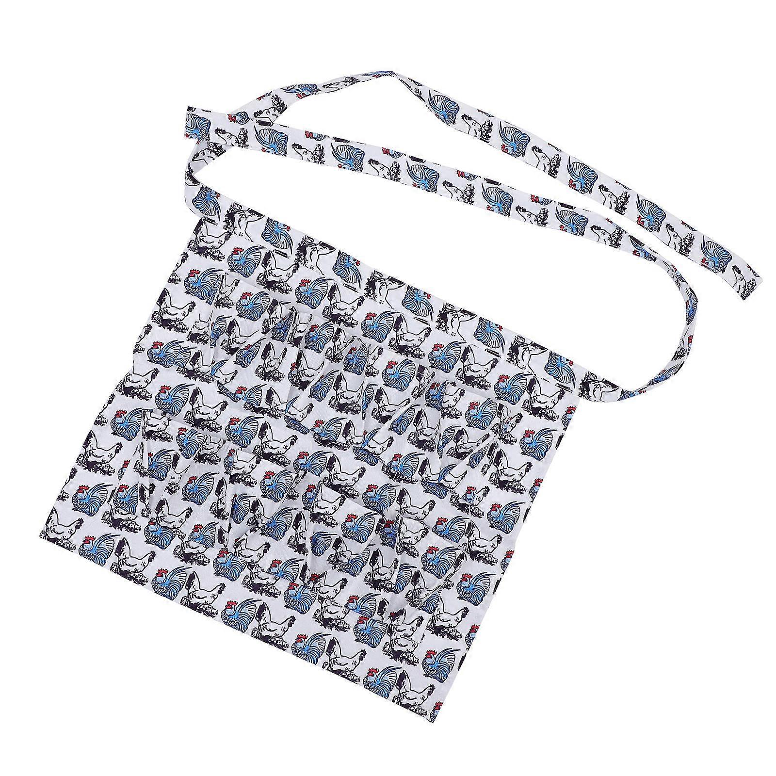 Egg Pocket Apron Cloth for Collecting Eggs 2Pcs Multi-Pocket Apron