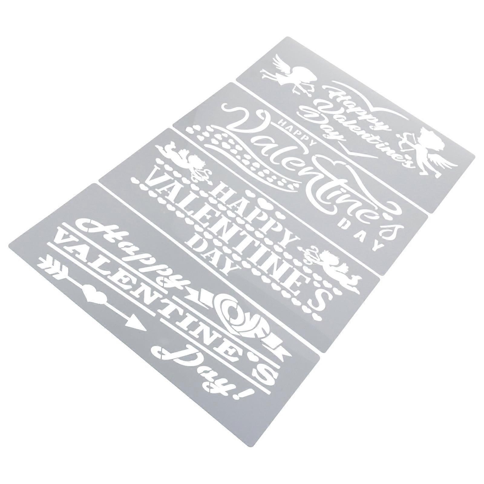 Valentine's Day Drawing Template for DIY Crafts 12Pcs Set