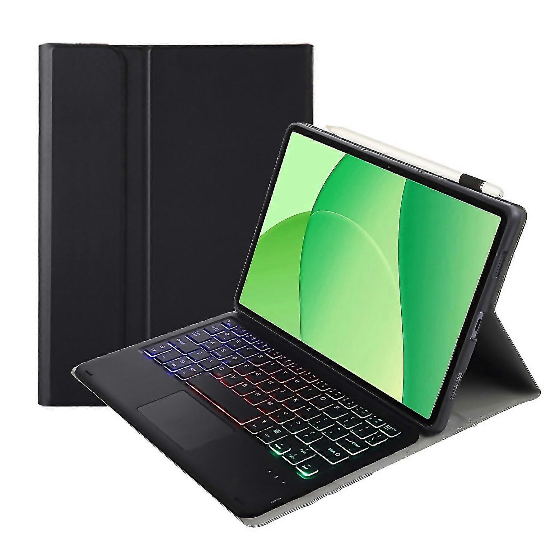 For Op17as Ultrathin Detachable Backlight Bluetooth Keyboard Leather Tablet Case With Touchpad