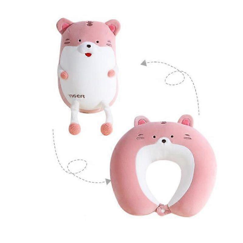 Minglan Deformable U-shape Travel Pillows Airplane Penguins Cushion Plush Toy Neck Pillow Car Office Nap Headrest