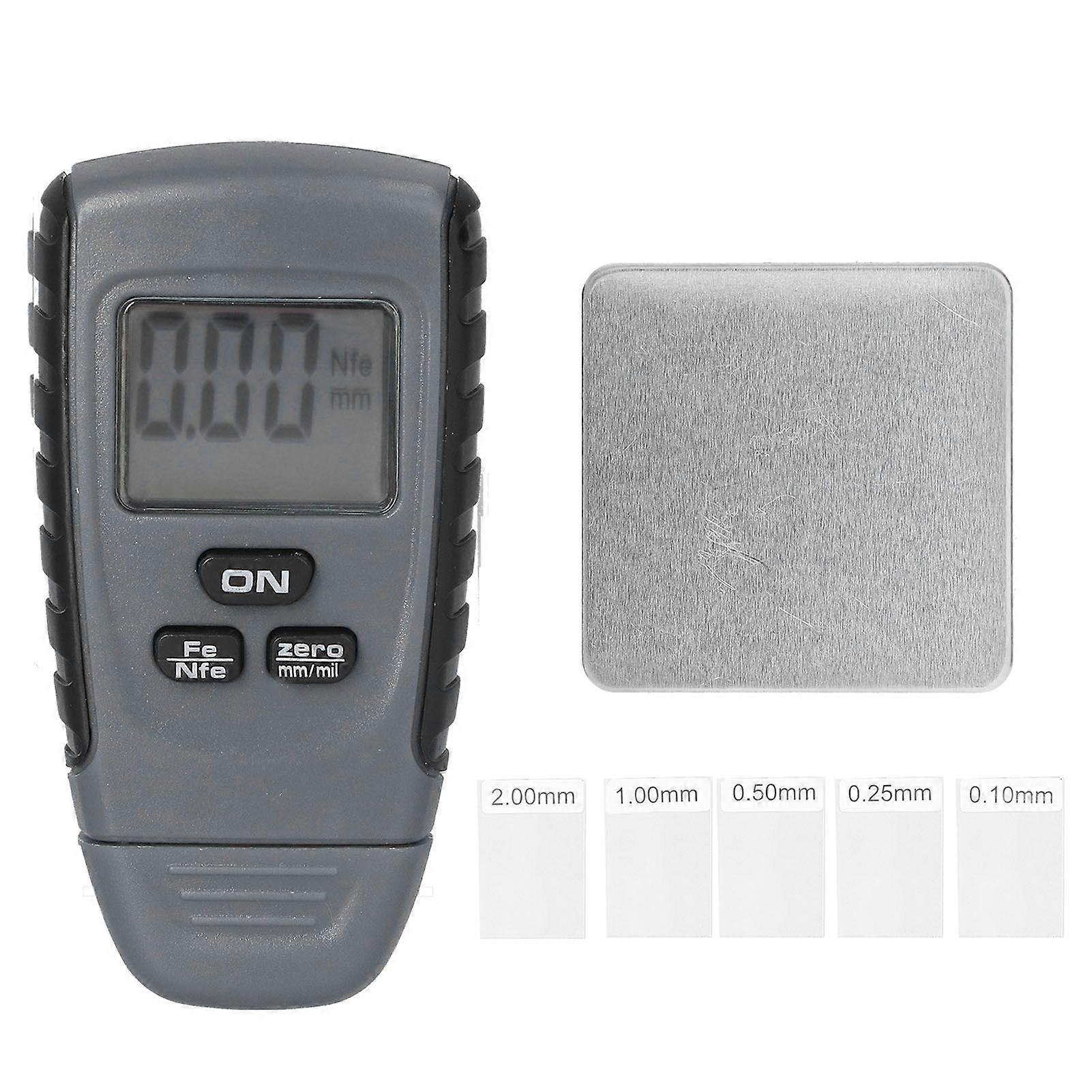 RM660 Thickness Gauge LCD Digital Paint Coating Thickness Tester for Nonmetal Coating Thickness On Metal Base