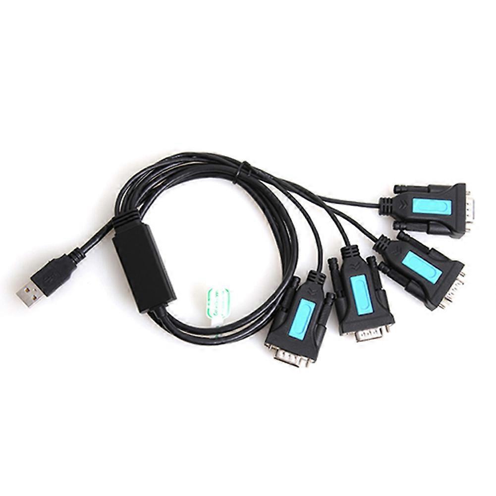 4 Port USB to RS232 Cable -232 9-Pin DB9 Serial Cable PL2303 Chipset Male A Adapter PC Notebook Acce