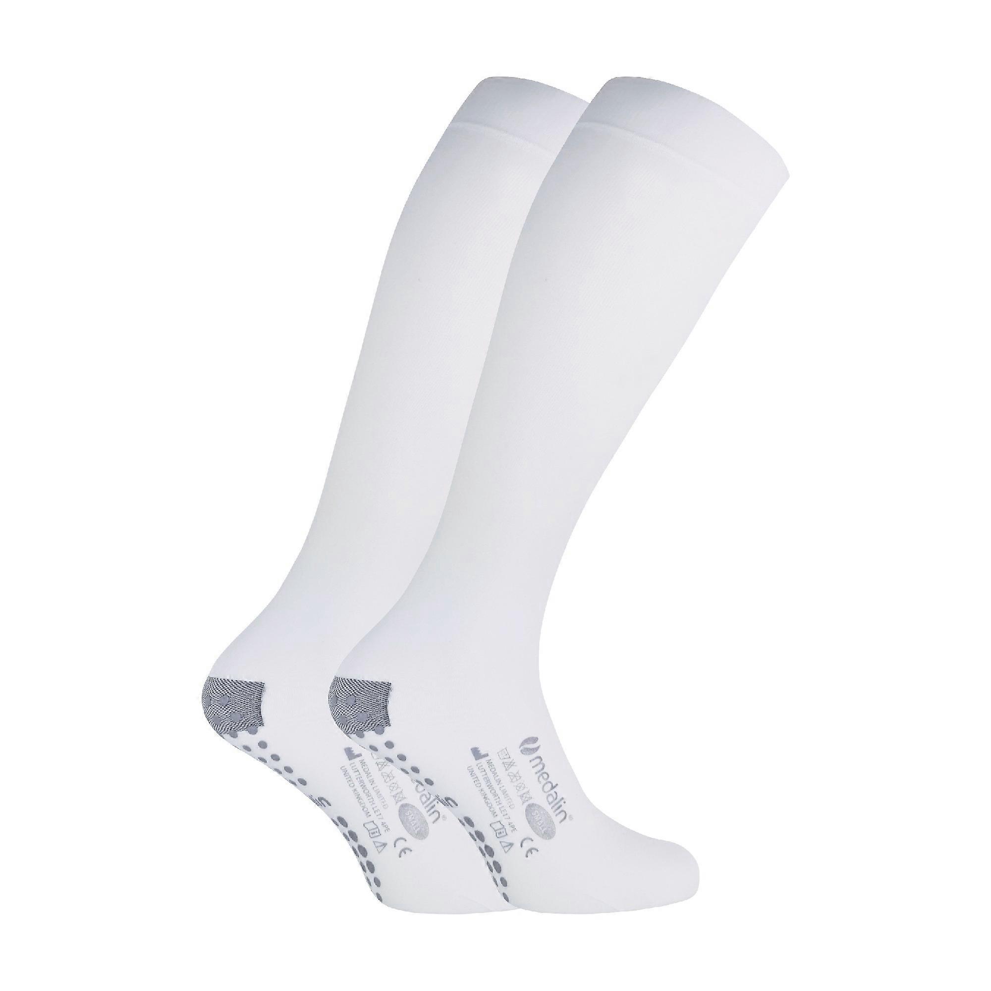 Medalin - 2 Pack Non Slip Anti Embolism Unisex Stockings