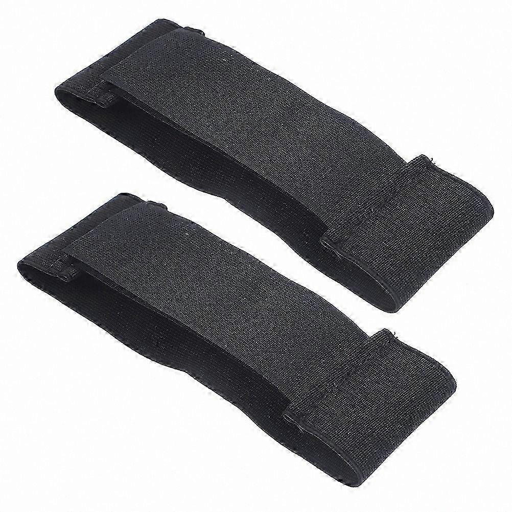 Adjustable Elastic Shin Guards with Sports Straps for Soccer and Hockey 4 Pieces Set