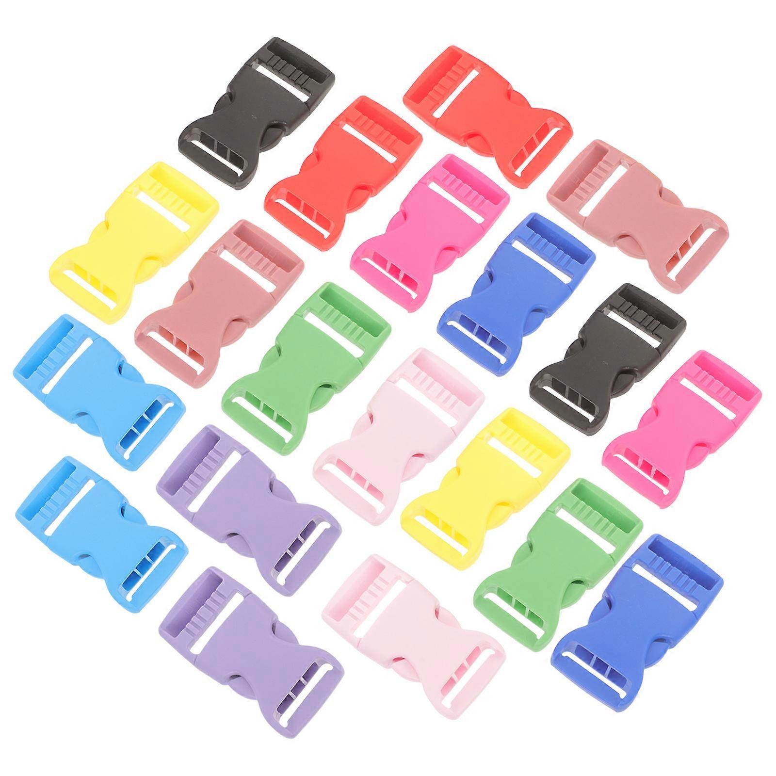 50Pairs Plastic Side Release Buckles for Backpack Belt Replacement