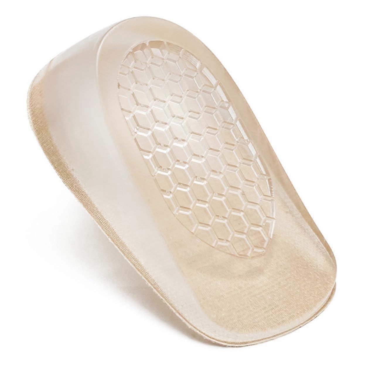 Invisible Heel Pads 2 Pairs For Women Inner Heightening Insoles Soft ETPU Gel Cushions Adhesive NonSlip Washable Half Pad