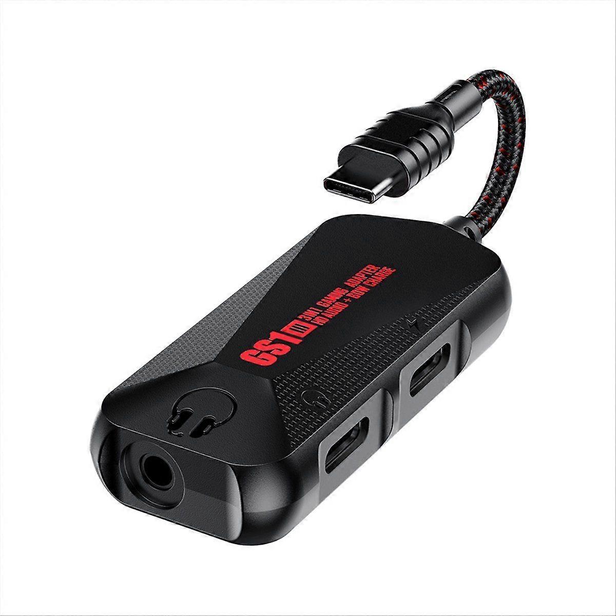 3 IN 1 Game Phone Sound Card Hi-Res Sound Quality Adapter