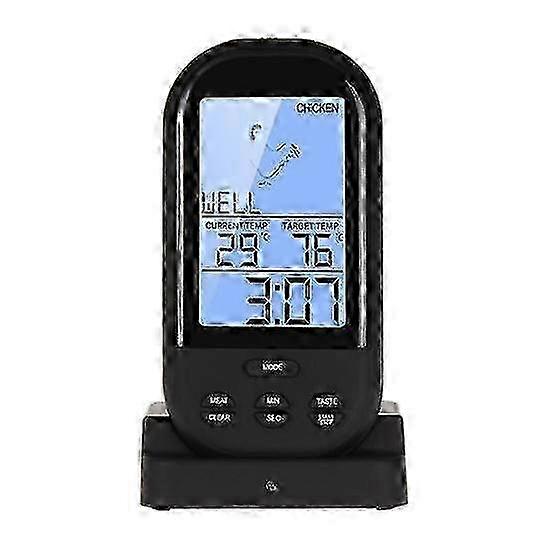 Wireless Digital Kitchen Cooking Tool BBQ Food Meat Timer Thermometer with Probe miao7