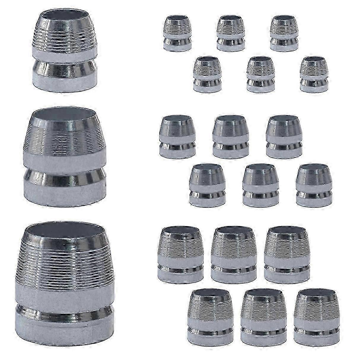 21 PCS Round -Handle Wedge Safety Handle Metal Wedge Hammer Handle Wedges Steel Wedge Kit (0.31/0.39/0.47 Inch)