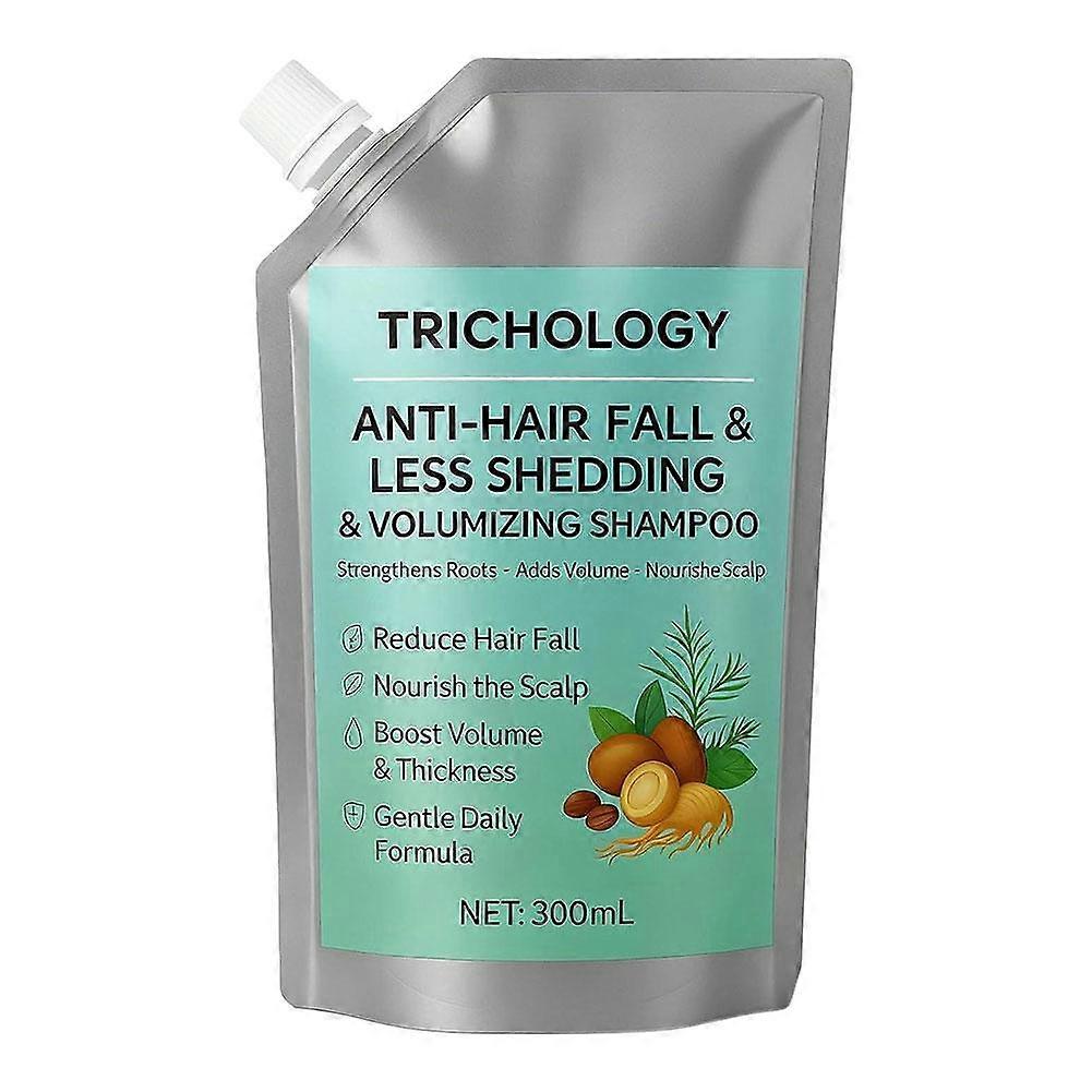 300ml Sulfate-Free Volumizing Shampoo with Keratin and Plant Extracts for Hair Loss and Breakage Reduction