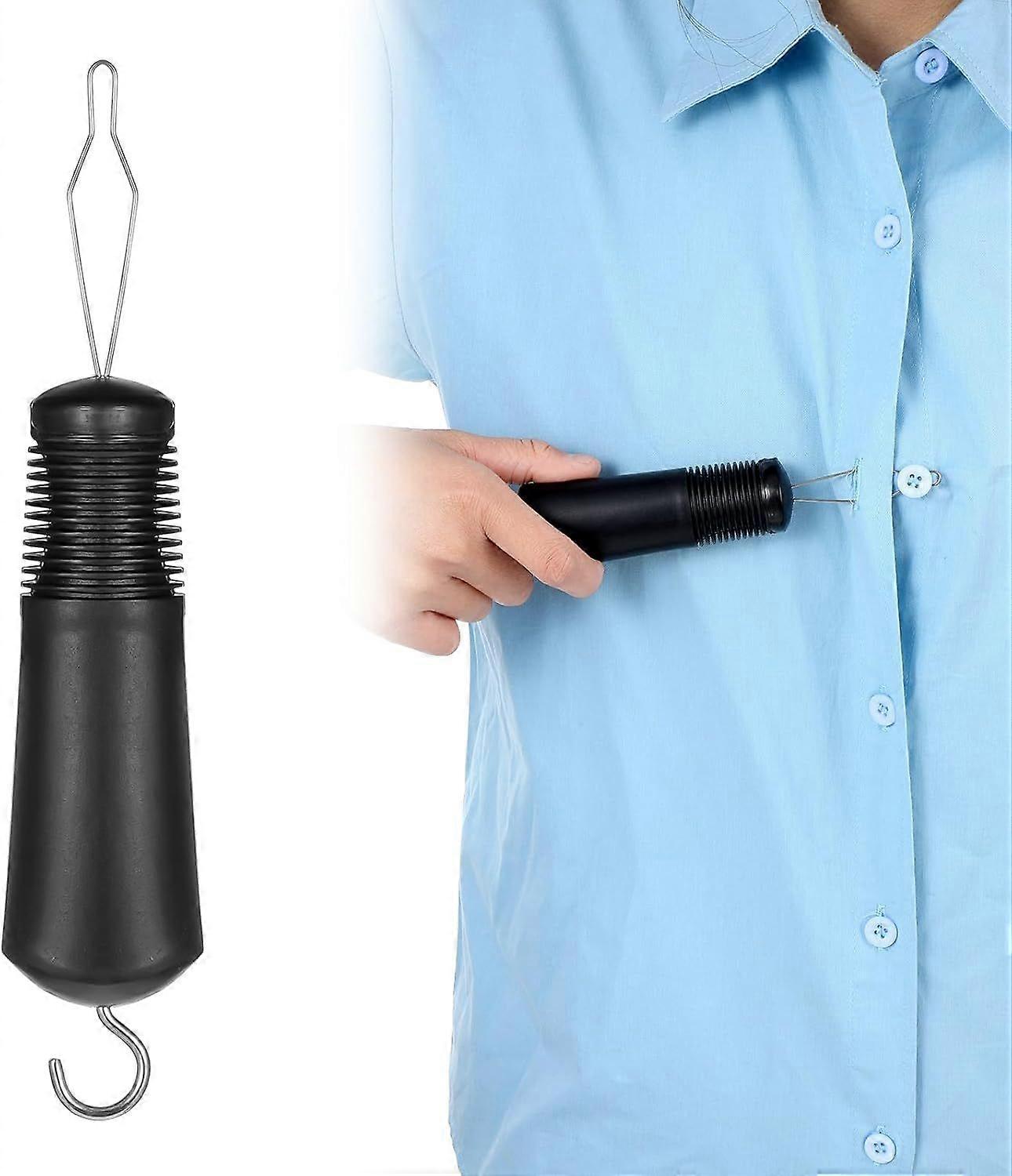 Button Hook Helper Buttons Hook and Zipper Pull Helper One Hand Button Aids Easy Grip Zipper Pull Assist Tool for Elderly Disabled Soft Grip Handle No