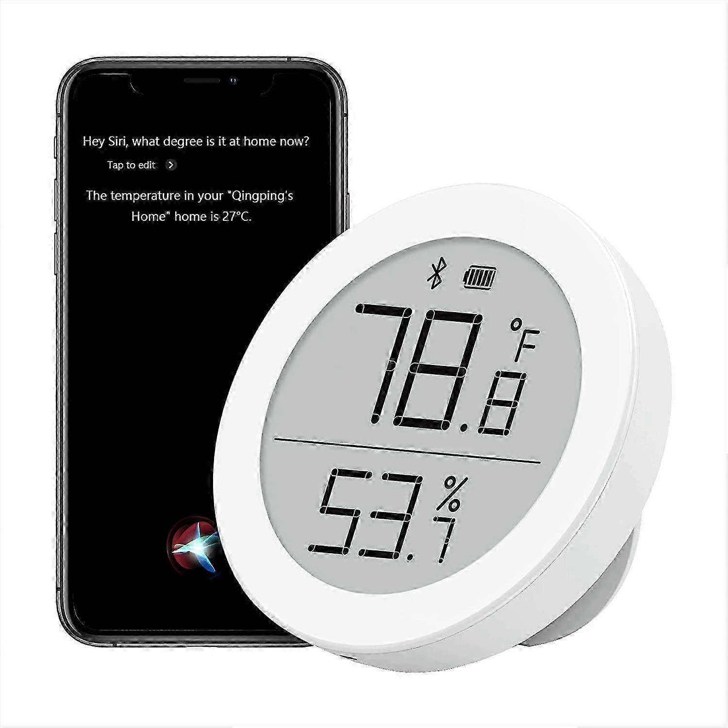 Bluetooth thermo-hygrometer H version, 2 modes, ultra low power consumption, ultra wide viewing angl