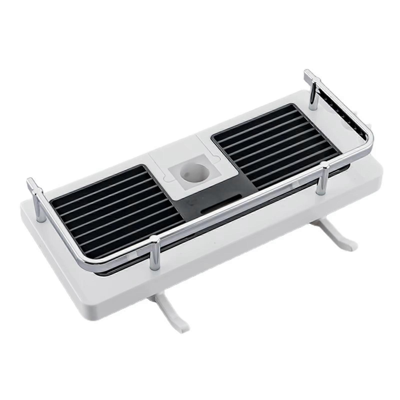 Shower Rod Shelf Elevated Shower Tray Multifunctional Bathroom Storage Rack