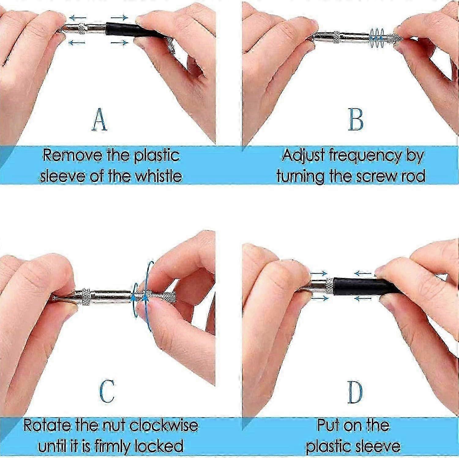 ​Ultrasonic Dog Whistle with Adjustable Frequency & Lanyard - Training Whistle for Pet Behavior Control​ 25-26s