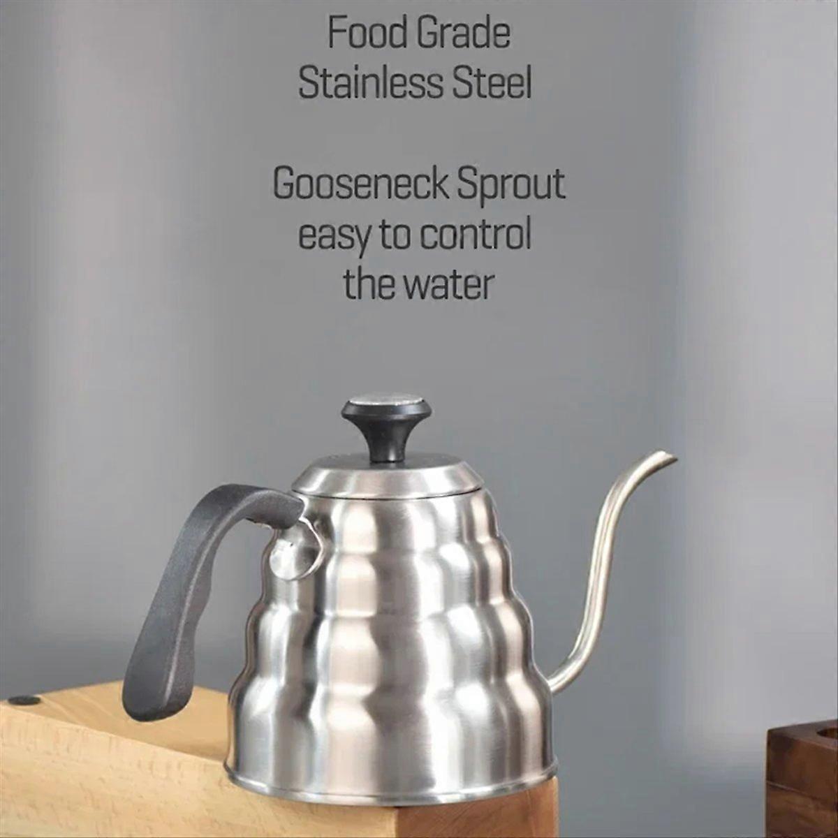 Kaffekjele 1,2 l rustfritt stål, hell over kaffekjele