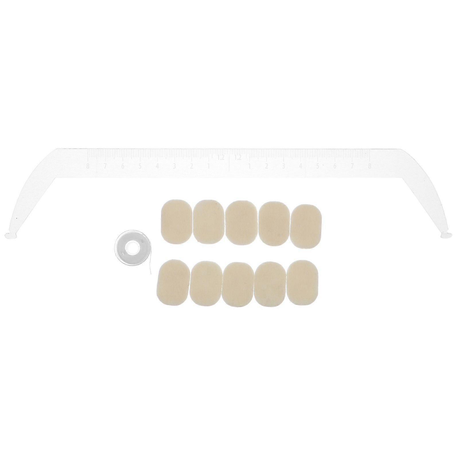 1 Set Acrylic Transparent Eyebrow Ruler: Salon Brow Mapping Shaping Positioning Measuring Tool - Eyebrow Measurement For Makeup Artists