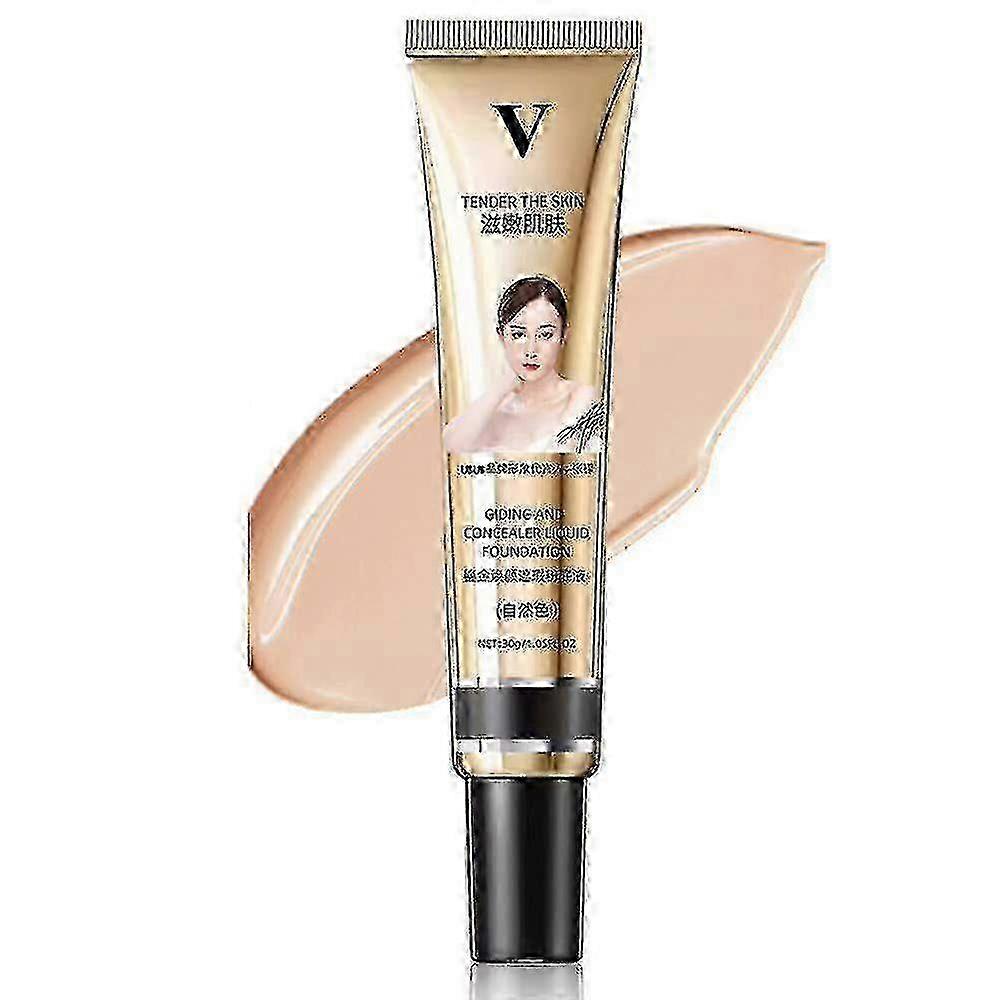 Fv Full Coverage Liquid Foundation Matte Concealer Smooth Makeup Base Cream