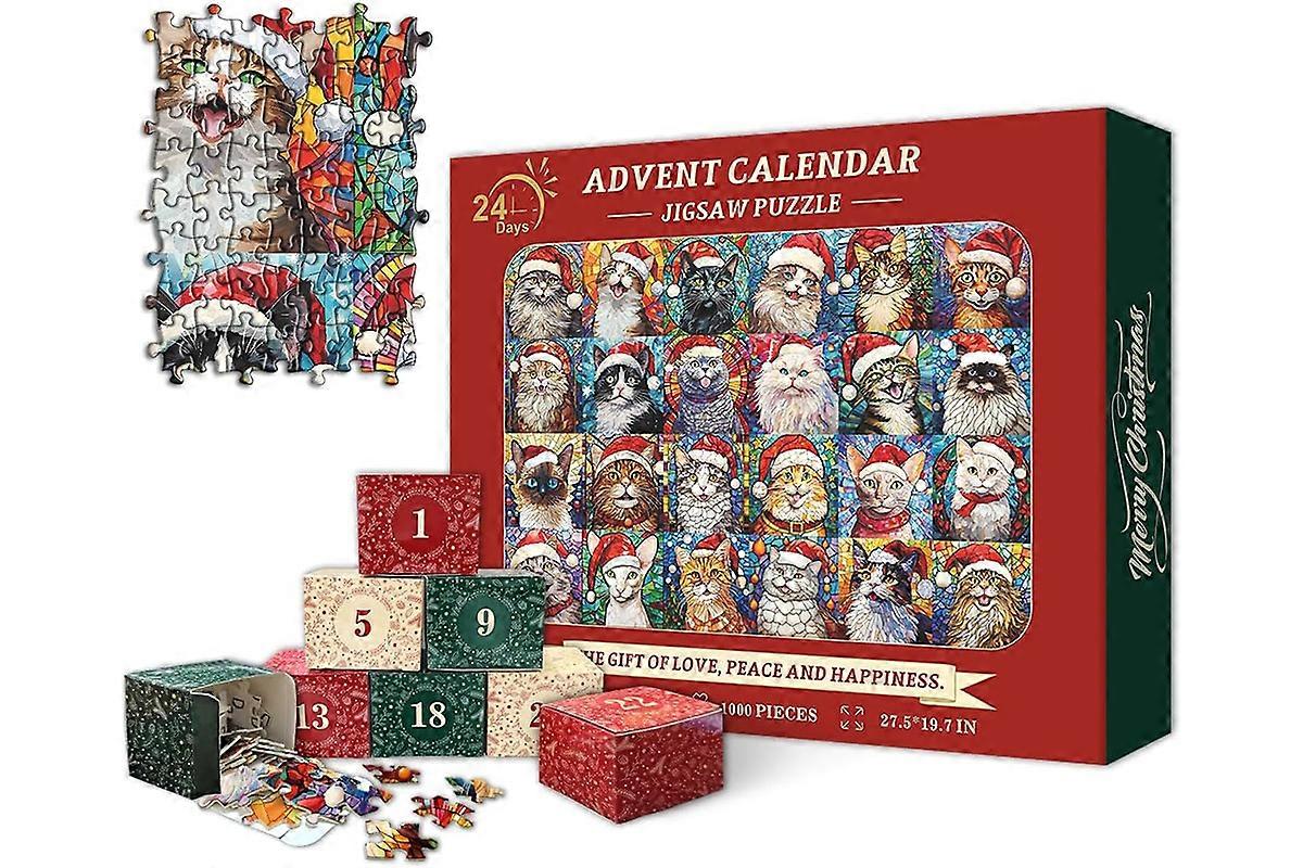 Christmas Advent Calendar 2024 Puzzles for Adults 1000 Pieces