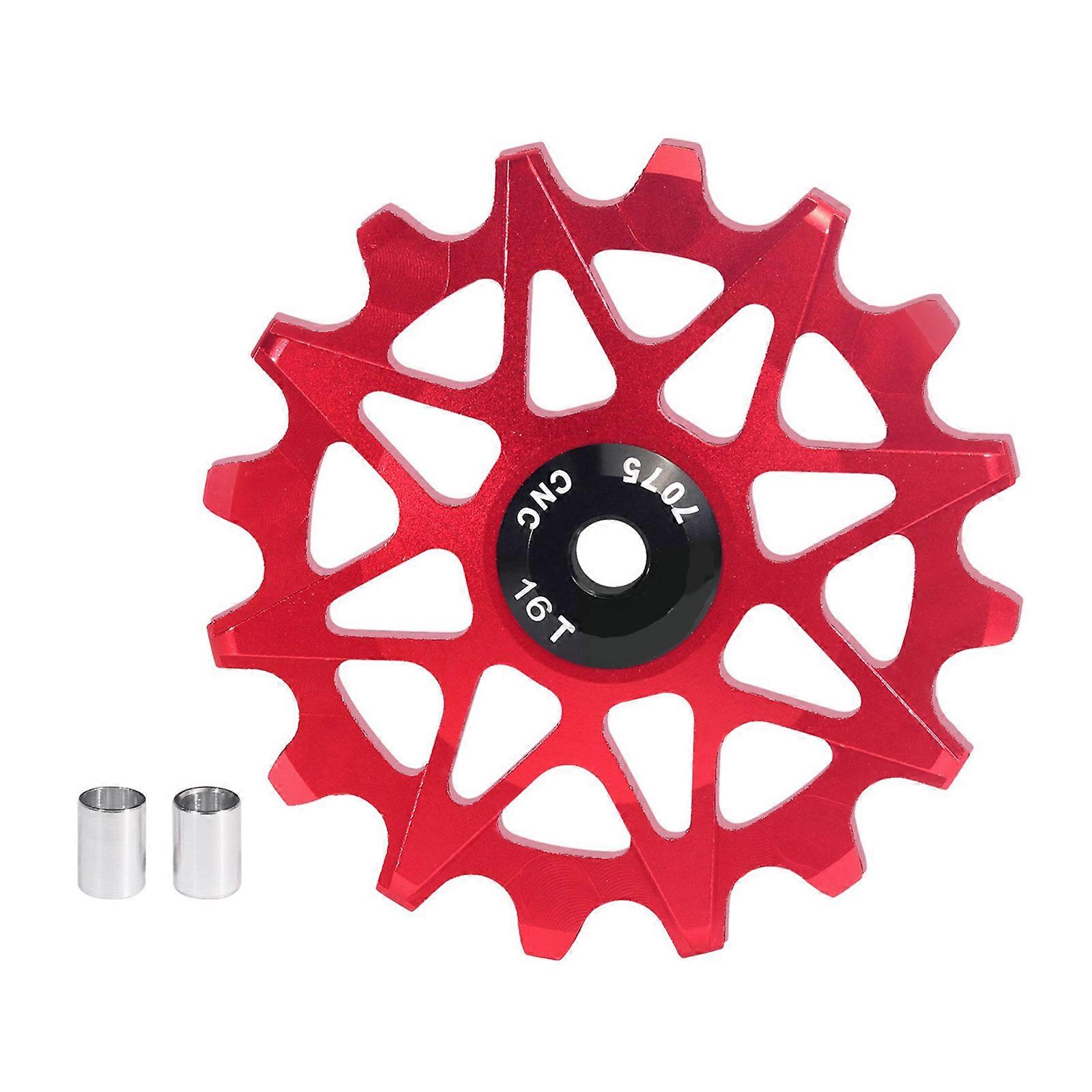 Durability Cycling Derailleurs Pulleys Tool Light weight Bicycles Chain Guide Wheel for Commuters Beginner  Red