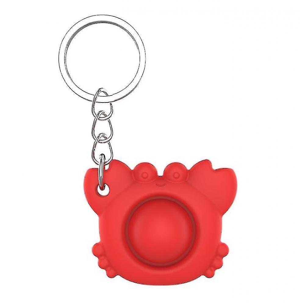 Hand Exercisers Decompression Keychain Squeeze Music Decompression Vent Toy Red