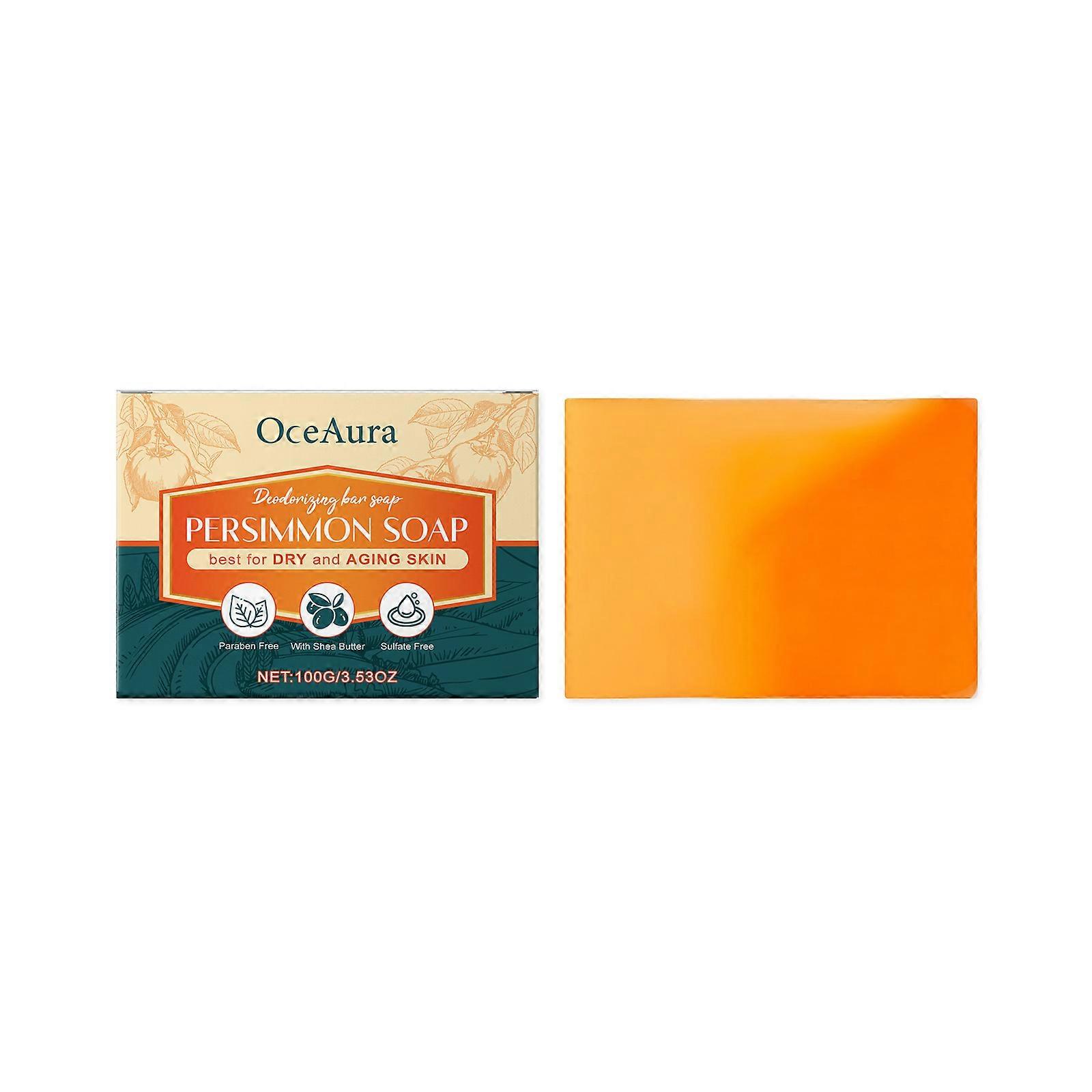 Oceaura Persimmon Body Soap Gentle Cleansing Smooth Skin Nourishing Moisturizing Not Tight Body Soap