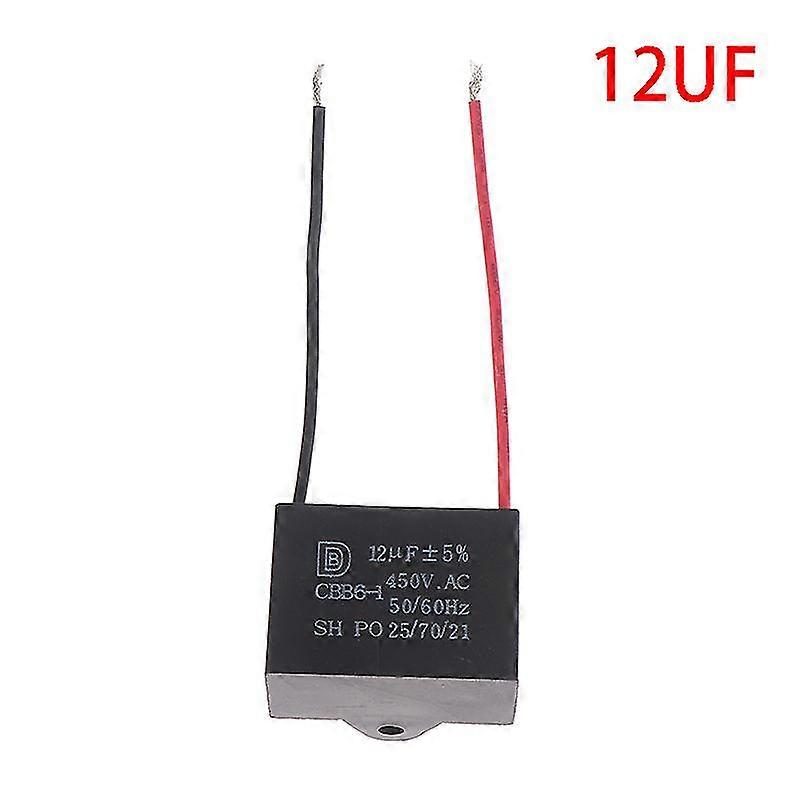 Cbb61 450v 1uf~12uf Terminal Ceiling Fan Motor Running Rectangle Start Capacitor