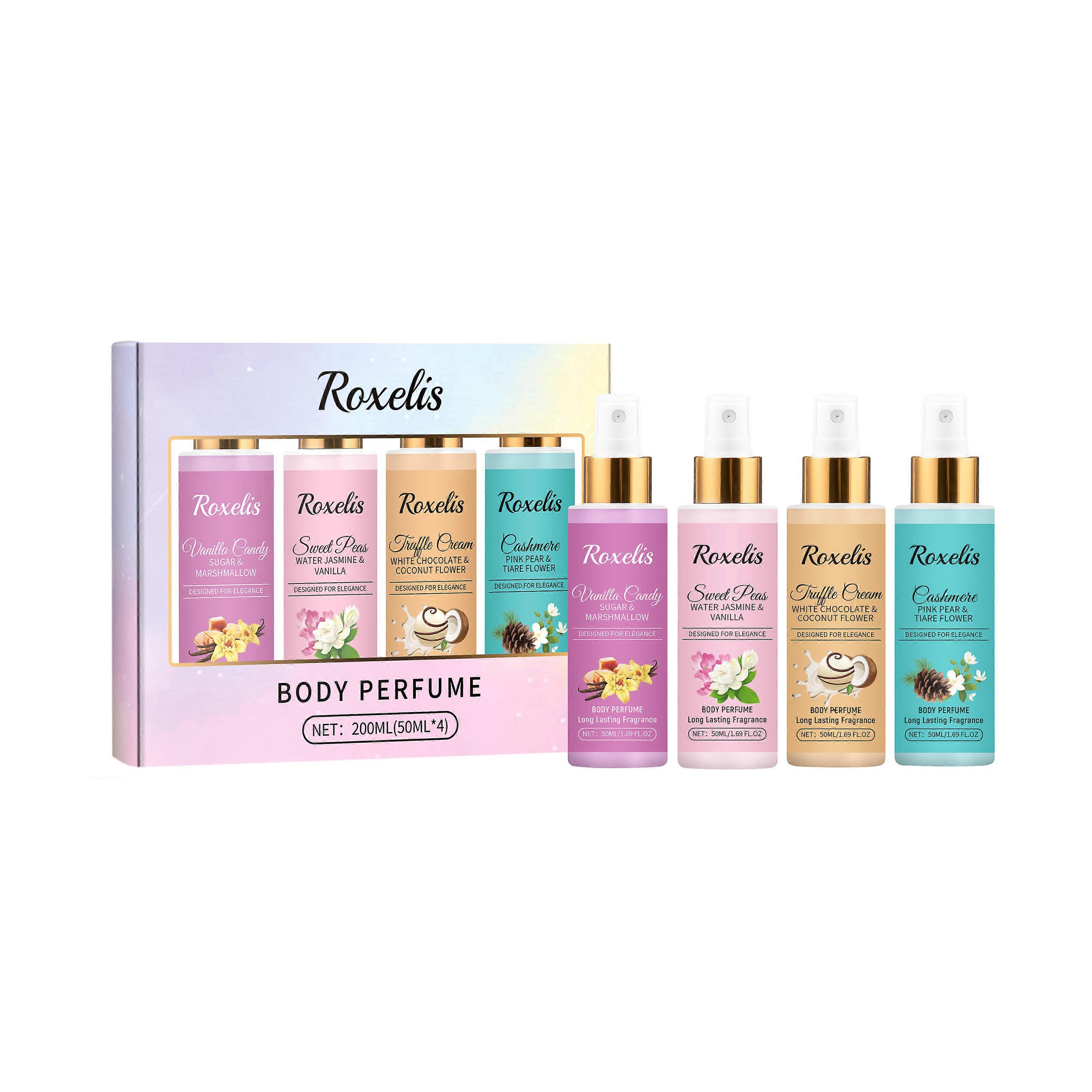 Body Fragrance Spray Set Includes Vanilla Candy Body Perfume: Caramel
