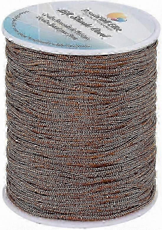 1.5mm/100 Yards Camel Nylon Braided Lift Shade Cord for Compatible Blinds and Mini Blinds, Replacement String for Windows and Roman Shade Re