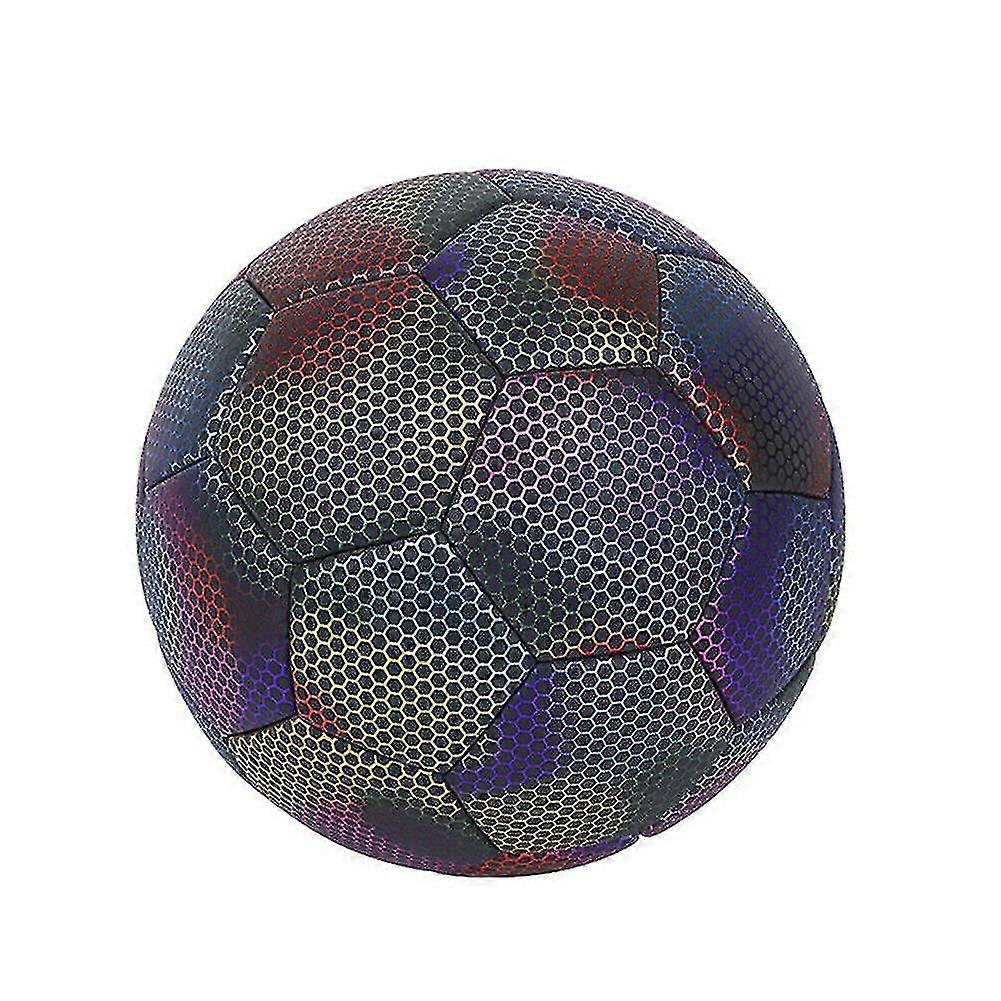 New2022学生トレーニング用の反射サッカーボールルミナスナイトグローフットボールNo.5