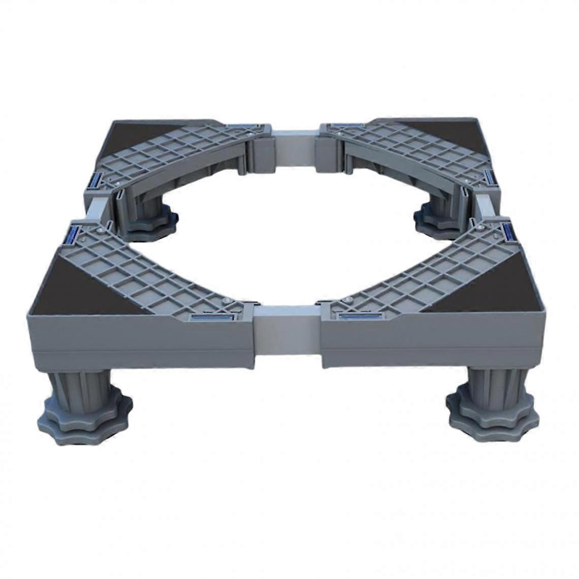 Washing Machine Stand Stable Refrigerator Base Adjustable Stand 4 Strong Legs Gray