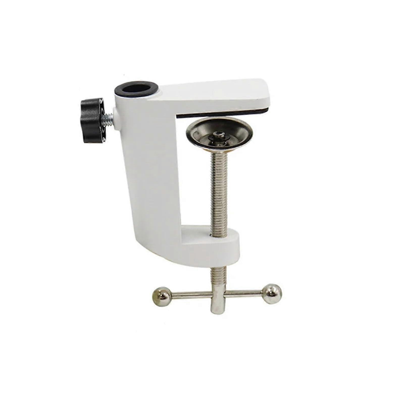 C Clamps 2pcs Desk Table Mount Clamp for Microphone Stands Replacement Part for Woodworking Desktop Clips White